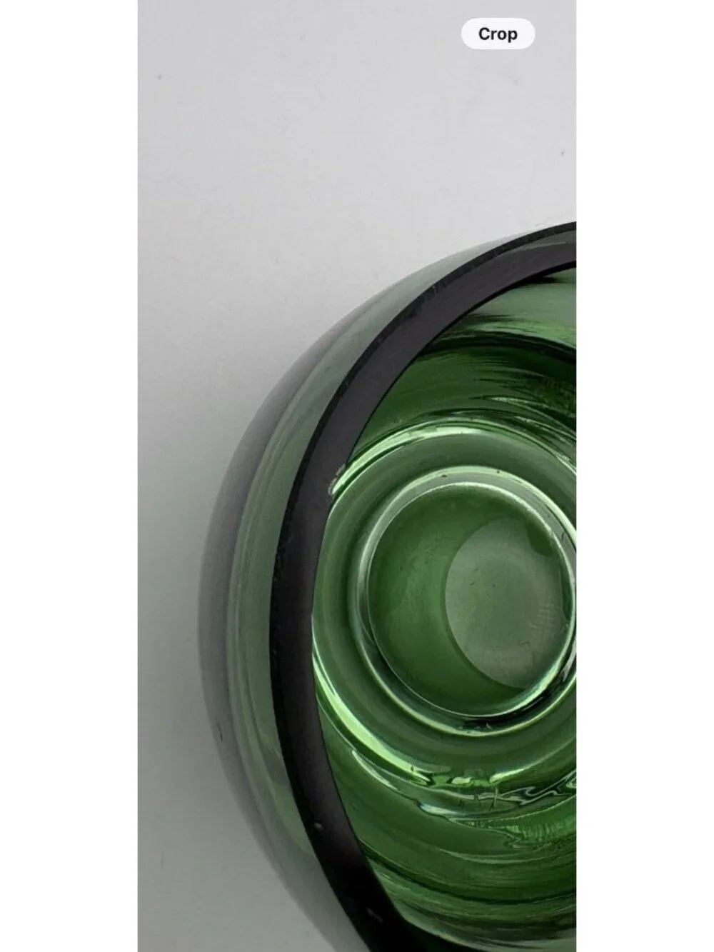 Crate & Barrel Diva Emerald Green Candle Votive Heavy Glass-Poland Set Of Two